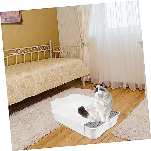 FOMIYES Caixa De Areia Para Gatos Viagem Cobaia Pp Branca Dobrável