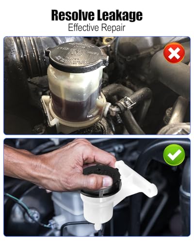 Clutch Hydraulic Fluid Reservoir Cap & Diaphragm & Reservoir Replace F2TZ7K505A Fit for Ford F-150 250 350 E-150 250 350 Ranger Aerostar