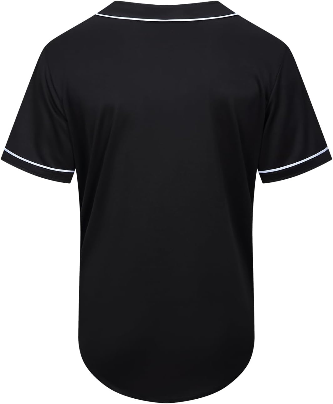 Blank Plain Baseball Jersey Short Sleeve Button Down Shirts Sports Hip Hop Hipster Jersey S-3XL - Image 2