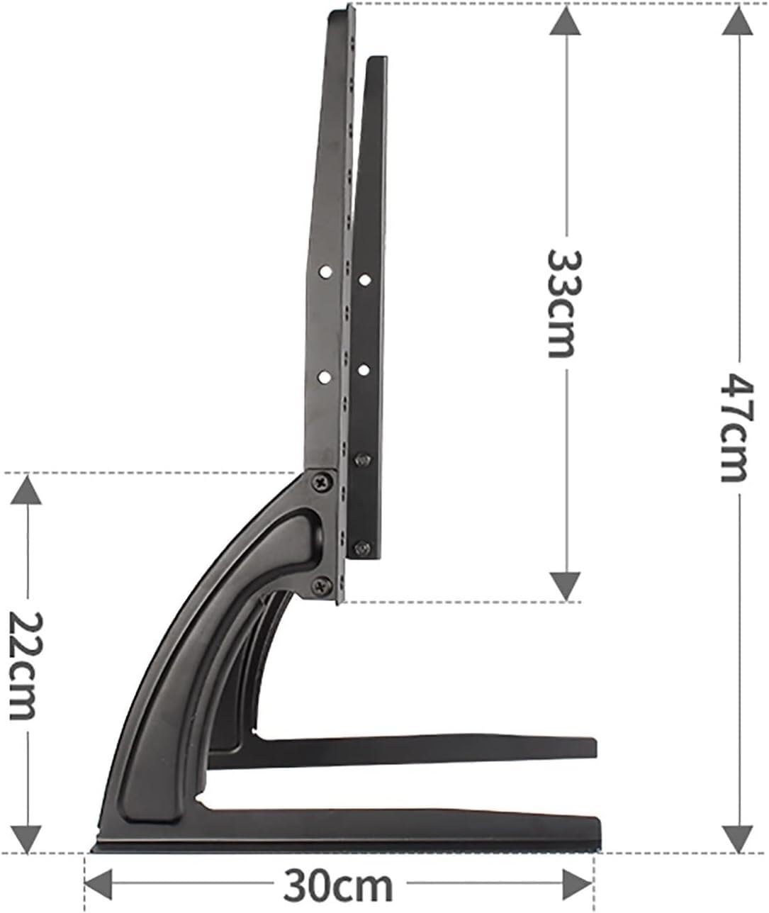 Soporte de TV de altura ajustable, base de TV de escritorio para televisores LCD LED de pantalla plana de 24 a 40 pulgadas, ideal para el hogar u oficina, fácil de instalar, diseño resistente