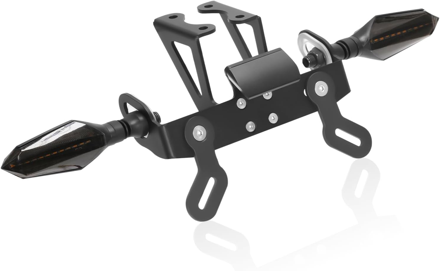 YZF R6 Fender Eliminator Kit Compatible with YZF-R6 2006-2020 Tail Tidy License Plate Holder Bracket with Rear Turn Signals & LED License Plate Light (Smoke)