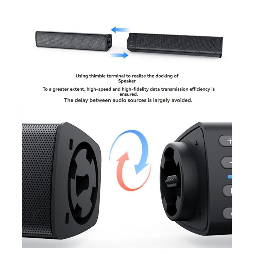 Soundbar PC Gamer Subwoofer Składany głośnik Bluetooth Przenośny Rozdzielacz do domowego Soundbar