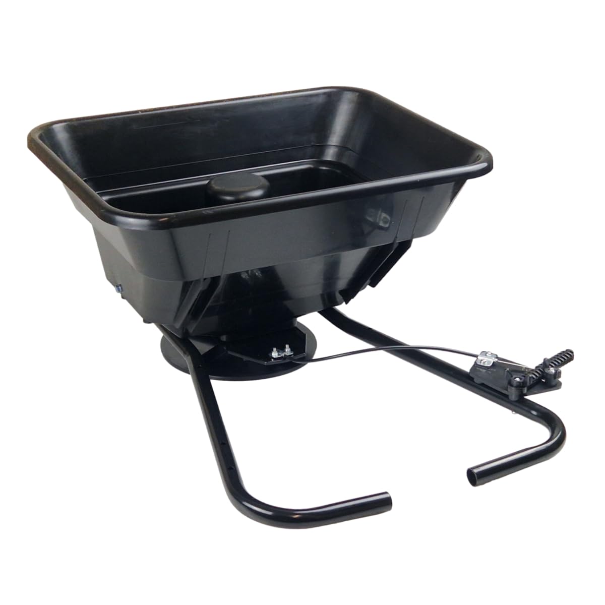 Doblit 12V ATV Piggy Back Electric Spreader | 31 Litre Hopper | 12ft Spreading Radius | Salt Yards and Paths this Winter | Battery Operated | Ideal for Seeds Fertiliser Fine Salt/Grit