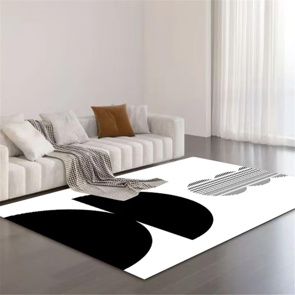 Tapis de sol gamer noir minimaliste pour la déco de chambre