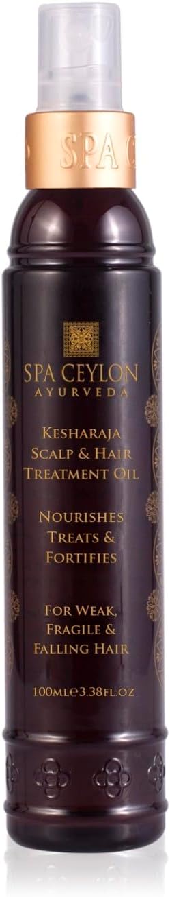 SPA CEYLON Kesharaja Scalp & Hair Treatment Oil | Ayurvedic WonderHerbs Infused | Scalp Hydration | Hair and Scalp Wellness | Ideal for Fragile and Falling Hair