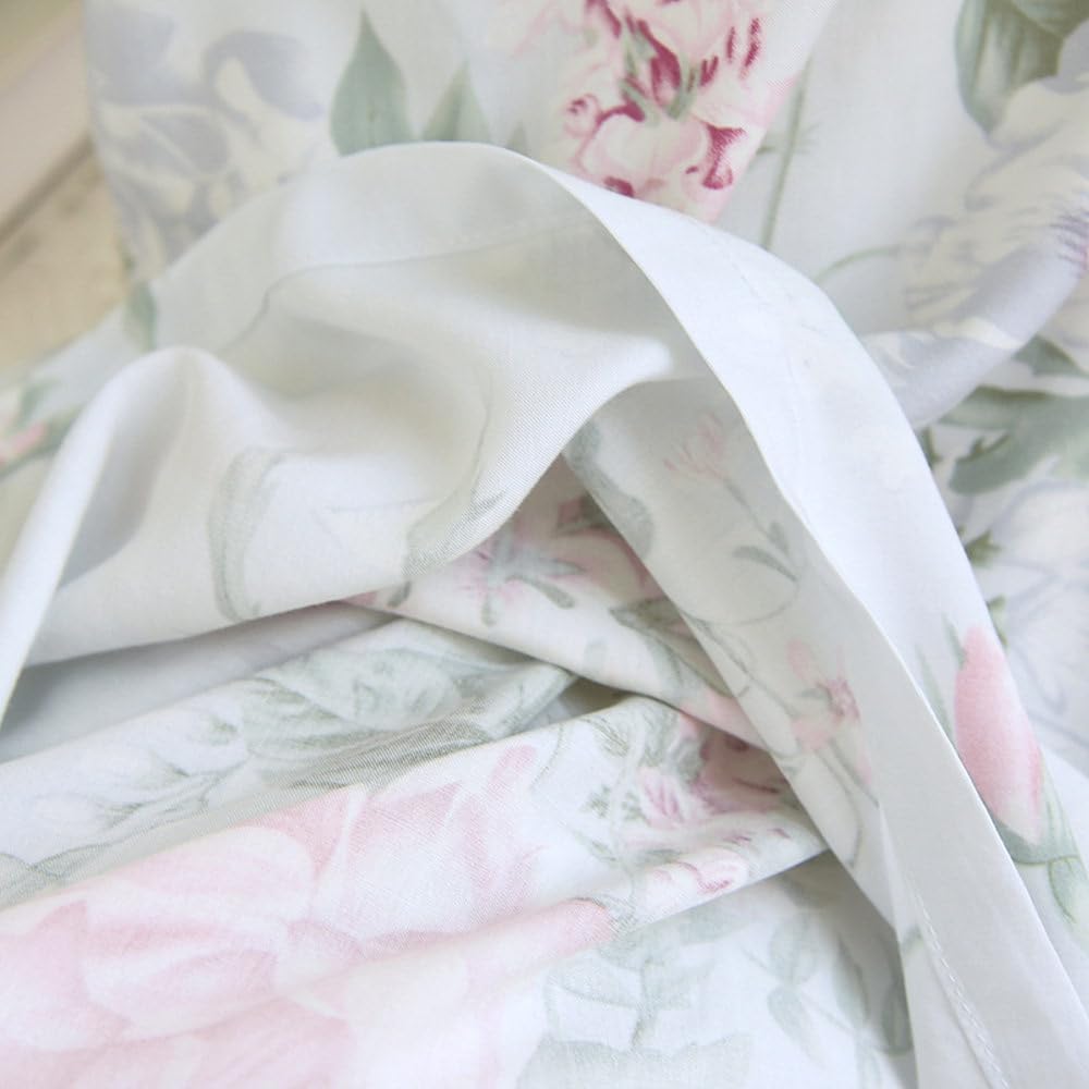 Camisón para Mujer - Primavera/Verano Falda De Mujer De Manga Corta con Almohadilla En El Pecho Camisón con Estampado De Flores Camisón Largo Vestido para Casa Suelto