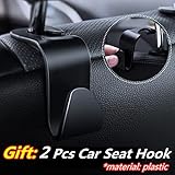 2 Pieces Universal Protective Covers PU Leather Seat Protectors, Car Seat Covers Front Seats Faux Leather, Seat Covers Side Airbag Universal, for Car Seat Front for Most Cars Trucks Vans SUVs (Black) - Image 8