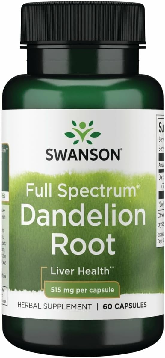 Dandelion Root 515 Milligrams 60 Capsules