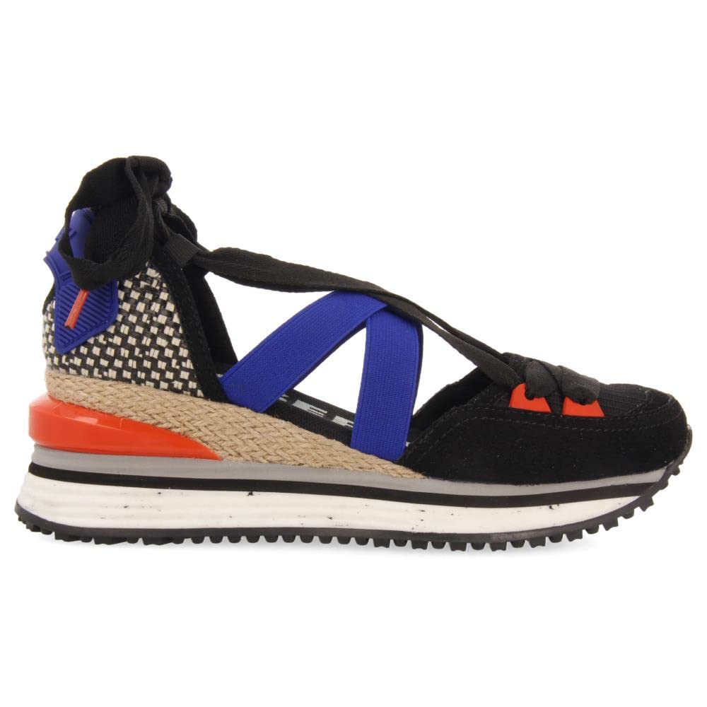 Sneakers Beige Tipo Espadrillas con Zeppa per Donna coinches