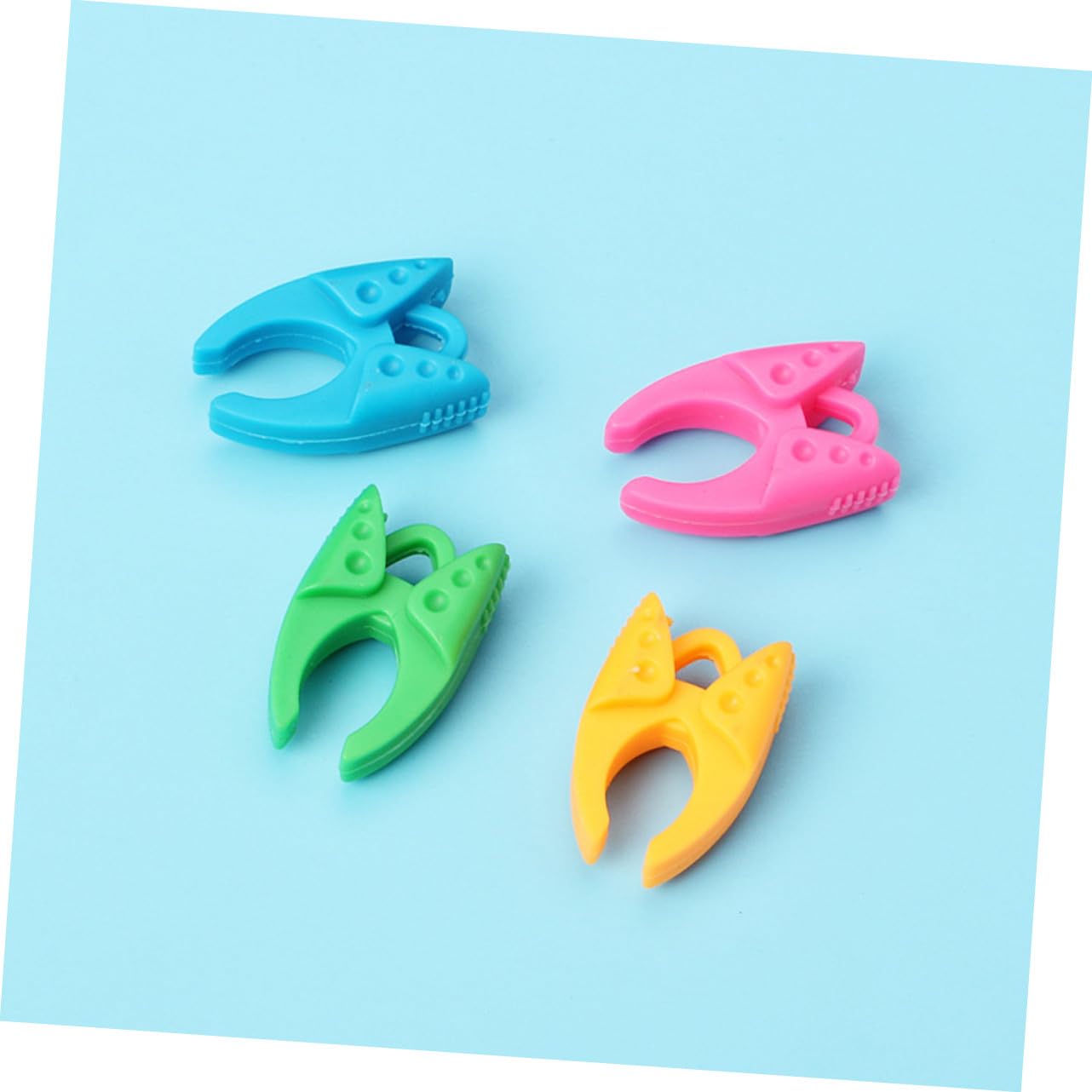 NUOBESTY 50 Stück Teiliges Silikon Spulenclips Langlebige Fadenspulenhalter mit Fester Fixierung Bunte Nähmaschinen Zubehör für Unterfaden Einfache Handhabung für Nähen und Quilten