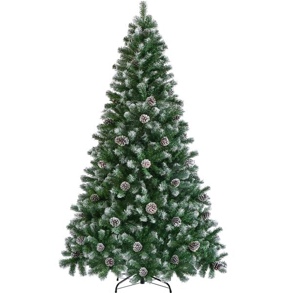 Yaheetech Albero di Natale 228 cm Artificiale Innevato con...