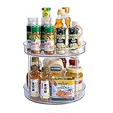 Acrylic Lazy Susan Organizer, Lazy Susan Turntable for Cabinet, Plastic Lazy Susan Rotating Turntabl