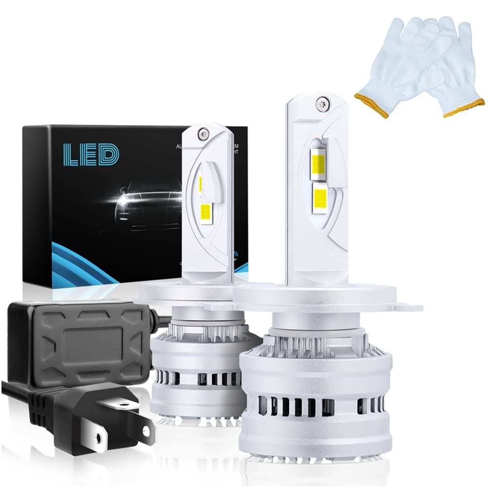 9003 H4 LED Headlight Bulbs Kit - 6-Side Super Bright 45,000LM, 6500K White, High/Low Beam Replacement 6 thumbnail image