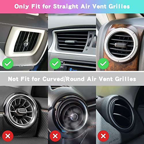 Cogeek 20 Pcs Bling Car Vent Outlet Strip, Rhinestone Car Interior Moulding Trim, Diy Car Air Conditioning Decoration, Shiny Pvc Car Air Condition Interior Accessories For Women (Pink) #TOP5