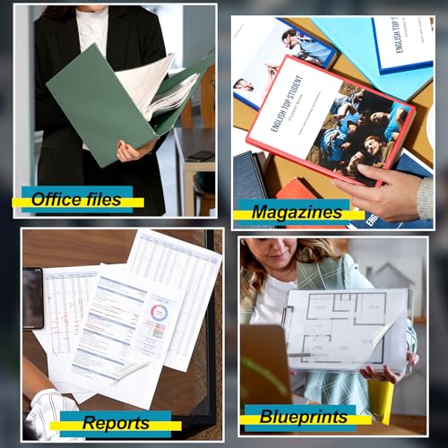 SBYURE 20 Pcs 8.5x11 inch Clear Binding Covers,Unpunched Plastic Book Covers,Clear Cover Sheets for Binding,8 mil,Letter Size - Thumbnail 4