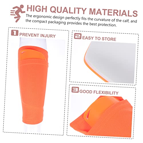 Amosfun 1 Conjunto Caneleiras Meia De Caneleira Mangas De Caneleira Crianças De Futebol Engrenagem P