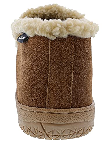 Clarks Men's Suede Leather Sherpa Lined Ankle Bootie Slippers, JMH1952 - Indoor/Outdoor Slip-Ons - Comfy & Durable Ankle Boots with Plush Lining Padded Insole & Gripped Rubber Outsoles4