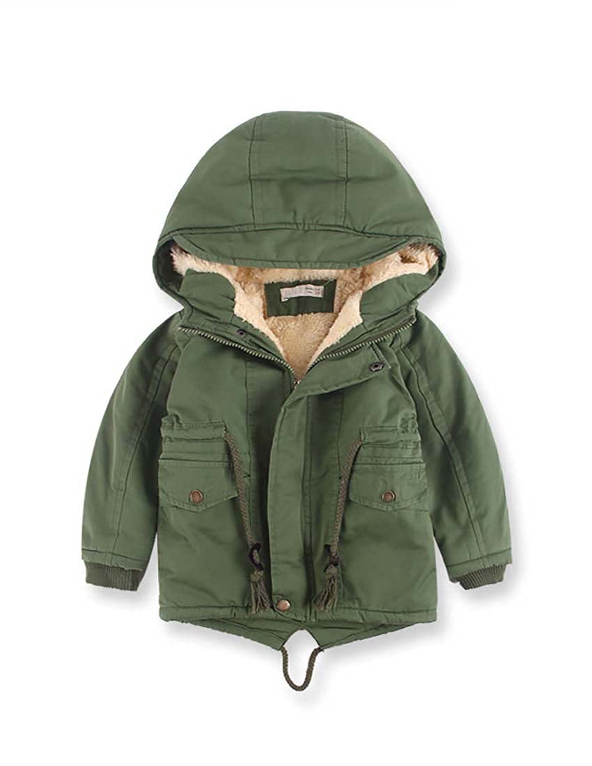 Boys Girls Winter Outwear Coats, Kids Warm Outfits,Windproof Jacket for Toddler 1-8Y