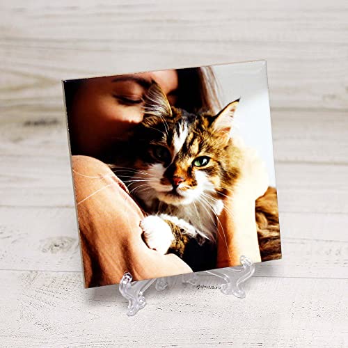 Azulejo cuadrado personalizado con tu foto o texto | Varias medidas | Azulejo decorativo | Crea tu propio azulejo (11 x 11cm)