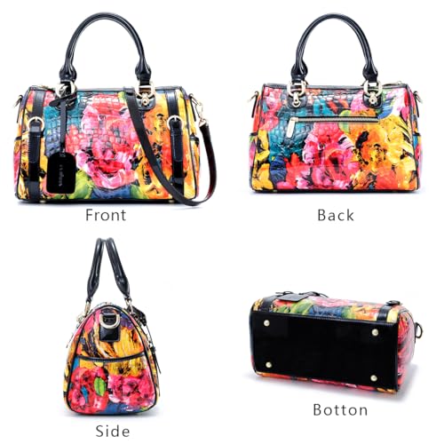 Shoulder Bag for Women Genuine Leather Bag Tote Handbag with Zipper Big-Capacity Clutch Purse Crossbody Bag for Work Travel4