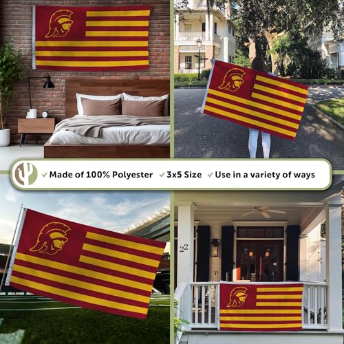 Desert Cactus University of Southern California USC Flag 3x5 (Nation) by Desert Cactus - Used condition - Image 3