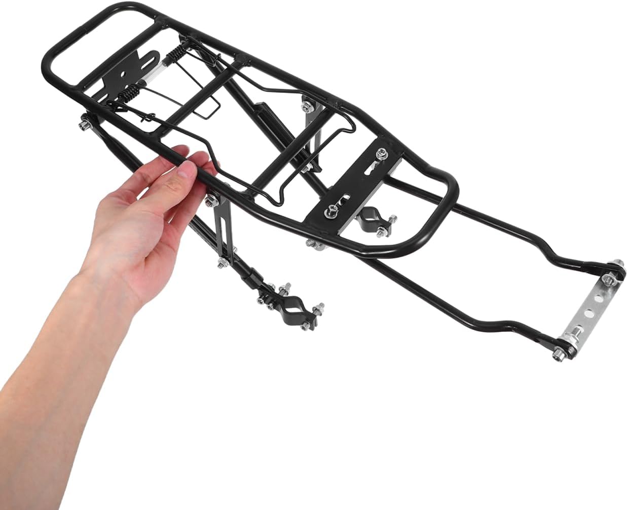BESPORTBLE Bike Rack for Back of Bike: Aluminum Alloy Bicycle Carrier Rack Adjustable Bicycle Rear Luggage Carrier for Mountainbikes ebike