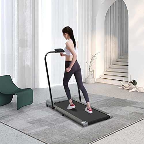 2-in-1 opvouwbare loopband, 3,0 pk onder het bureau, elektrische loopband, wandelen, met afstandsbediening en led-display, wandelen, joggen voor thuis/kantoor - Afbeelding 8
