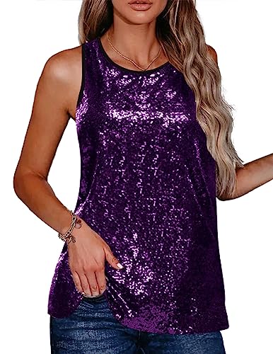 Zeagoo Women's Sleeveless Sparkle Shimmer Camisole...