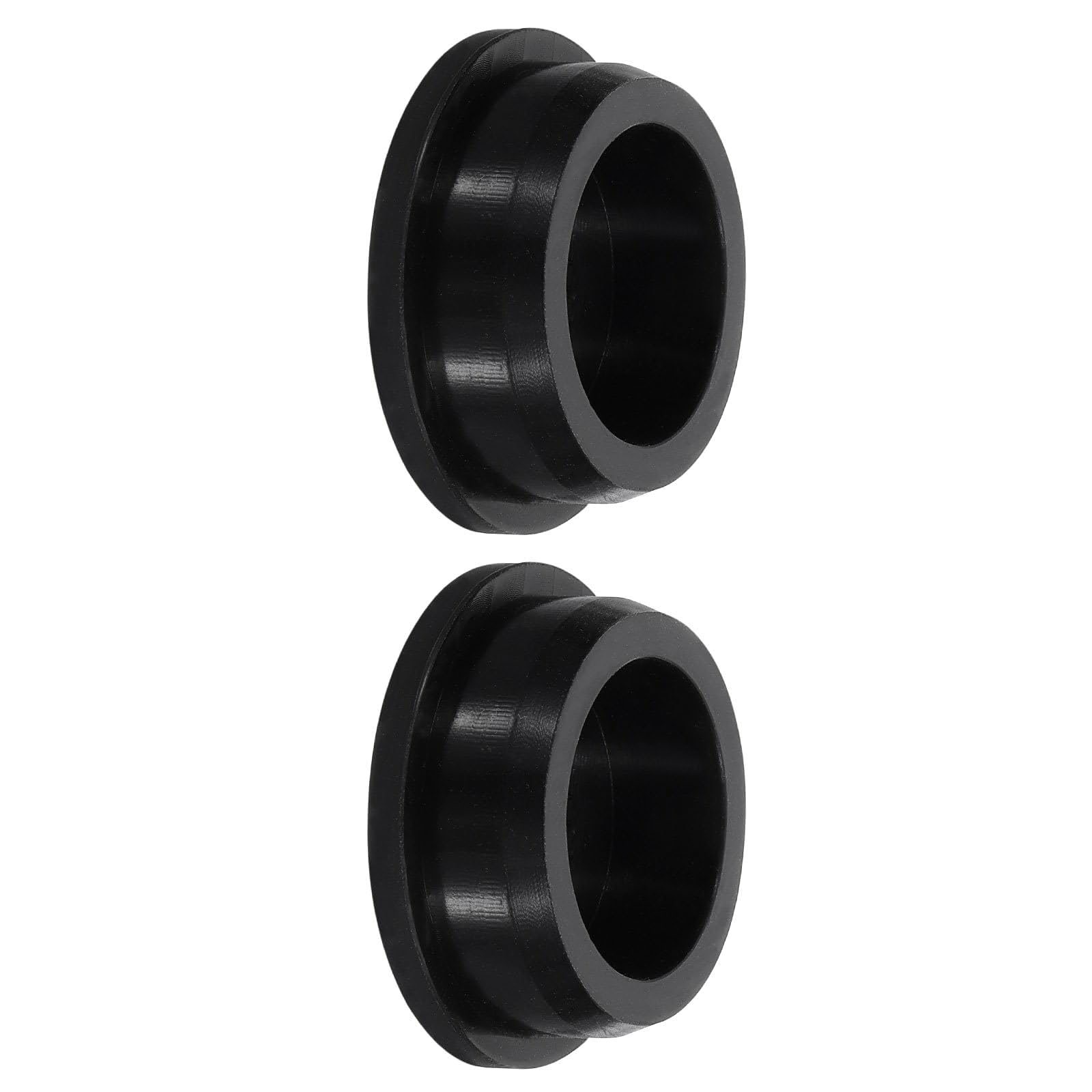 TA-VIGOR Silicone Hole Plug, Waterproof Rubber Stoppers Button Plugs, Round Bungs Hole Sealing Cover Tube Pipe End Caps for 40mm / 1.57" Holes Bottle Pipes, Black 2 pcs