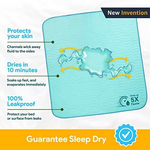 IMPROVIA-Washable-Underpads-34-x-36-Pack-of-4-Heavy-Absorbency-Reusable-Incontinence-Pads-for-Kids-Adults-Elderly-and-Pets-Waterproof-Protective-Pad-for-Bed-Couch-Sofa-Furniture-Floor