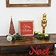 Declea Frame-Effekt Tafel Merry Christmas aus Holz zum Aufhängen oder Aufstellen, Dekoration für Zuhause, Party, Event, Design