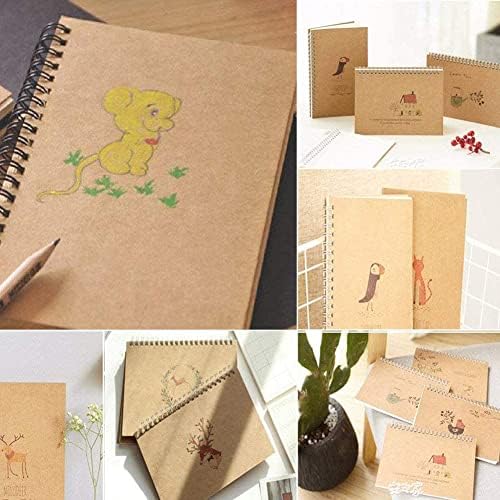 4 Pack Daily Planner Notepads, to Do List Pad Brown Kraft Cover 100 Pages/ 50 Sheets,190 x130mm Time Management Planner Things for Daily Planning