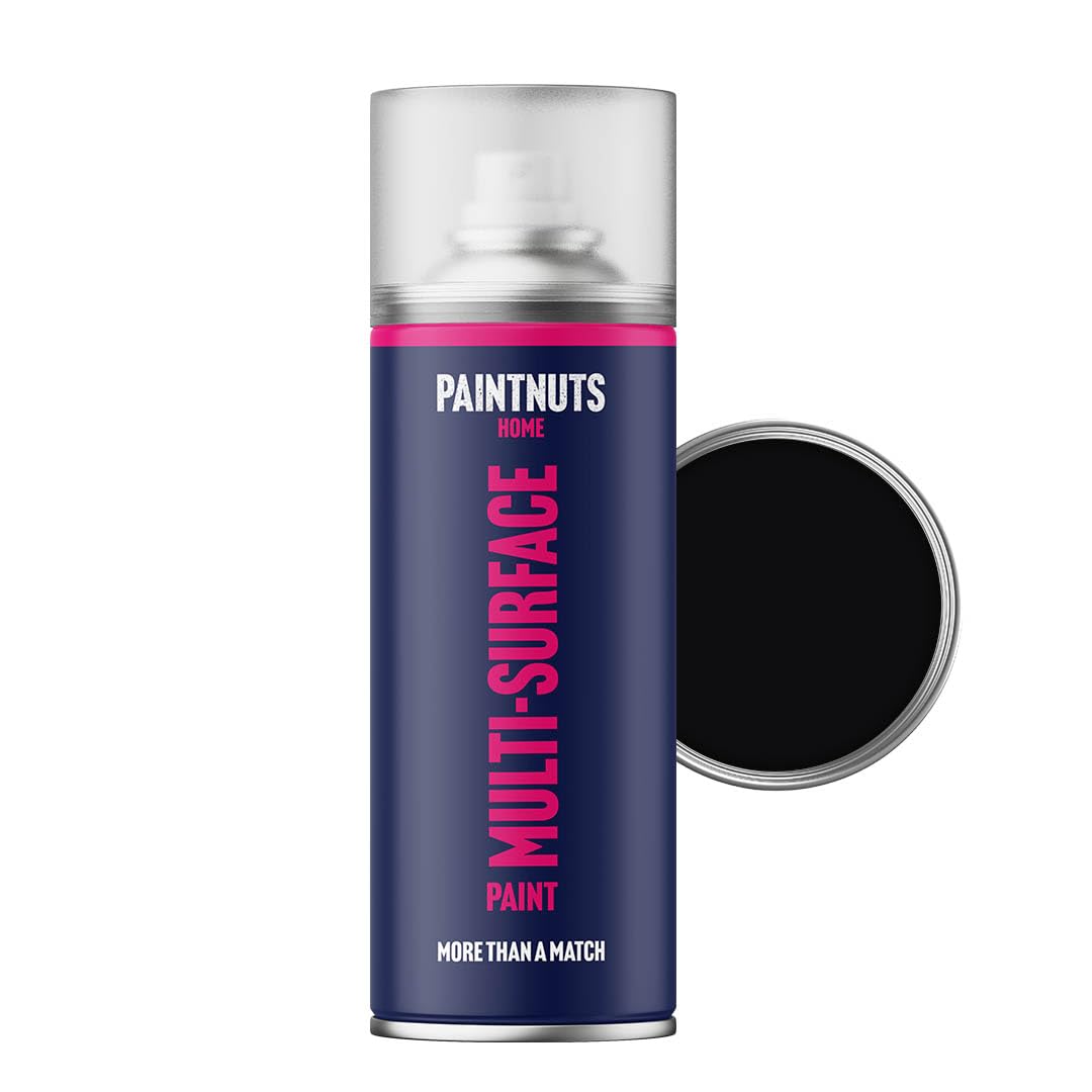Paintnuts Black (Ral-9005) Rapid Dry Metal Paint, Gloss Finish 400Ml Aerosol