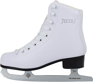 Figure Ice Skate Shoes White Professional Beginner Plus Fleece Warm Soft And Comfortable For Girls And Boys With Pre-sharpened Carbon Steel Blade
