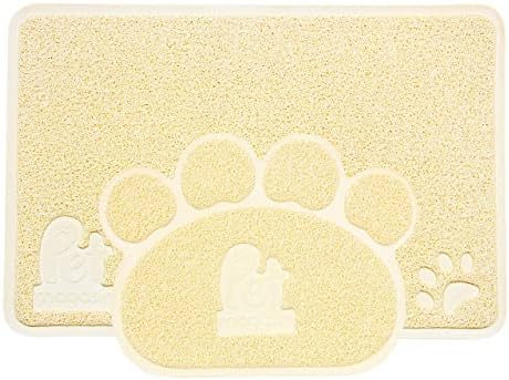 PET MAGASIN Cat Litter Mat (2-Mat Set) - Soft and Durable Pet Litter Mats for Cats, Dogs, and Puppies - One Big (24.5'' x 16.5'') and One Small (15.5'' x 12.5)