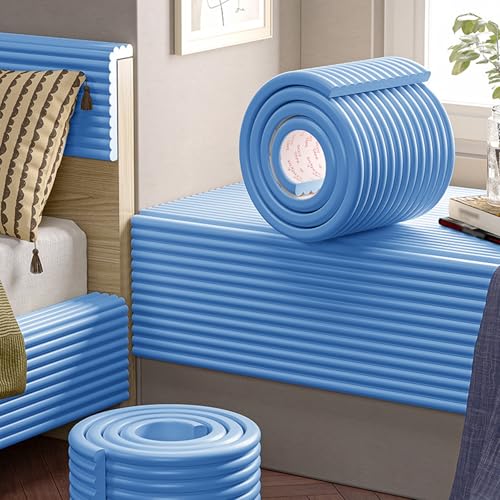Paneles de Pared autoadhesivos 3D Acolchados, tapizados Suaves para Dormitorio, cabecero Negro, 20 x 200 cm (Azul, 20 x 200 cm)