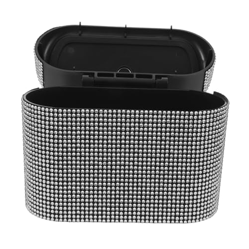 Mini poubelle de voiture strass pour un rangement intérieur soigné