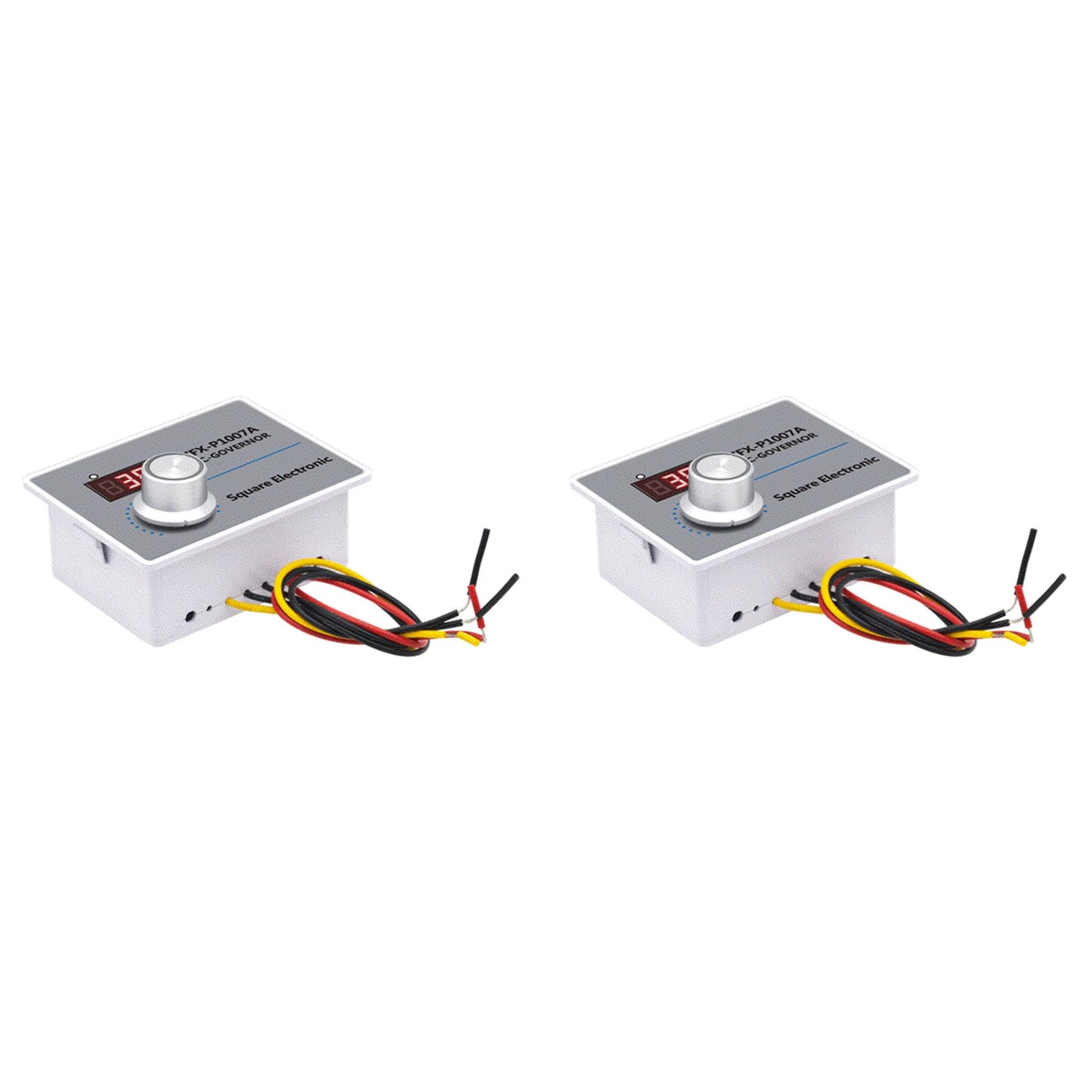 Jnchdghwa White 2X Zfx-P1007a Digital Display Speed Controller Waterproof Stepless Speed Regulator Governor 500W Ac 220V Control Switch