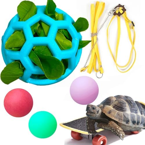 Tortoise Ropes Amazon.com : VZqola 6 Pcs Tortoise Treat Ball with Adjustbale Leash ...