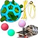 VZqola 6 Pcs Tortoise Treat Ball with Adjustbale Leash Skateboard Trutle Enrichment Toys Feeder Training Harness Strap Pet Leash Tortoise Rope Turtles Feed Treat Ball Small Pets Accessories