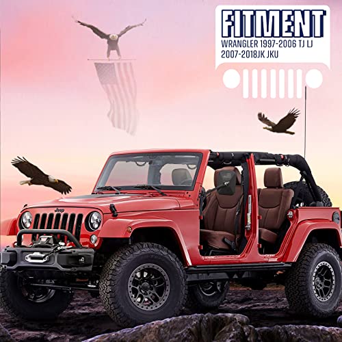 Mking Doors Off Mirror,Rear View Mirrors,Side Mirrors For Compatible With Jeep Wrangler 1996-2017 Tj Jk,Easy-Install Quick Release Mirror Relocation Kit. #TOP6