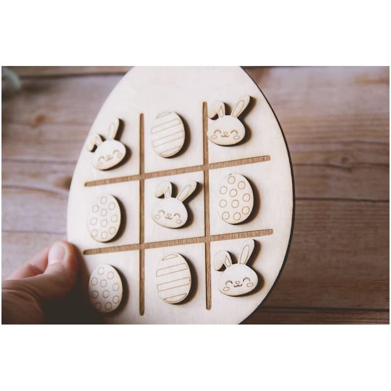 AZJAKE Easter Wooden Toys, Easter Children's Game Board, Children's Puzzle Interactive Game Board, Fine Motor Skill… - Image 4