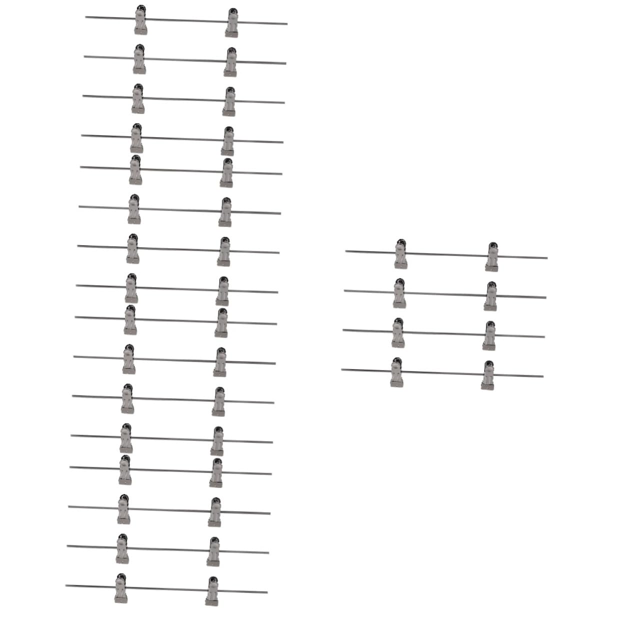 Clips de cintre métalliques pour suspendre vos jupes sans plis, pinces réglables 20 pièces