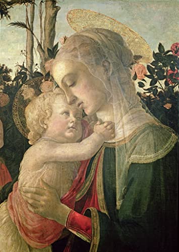Poster Botticelli Lady and Child 50x70 cm | Toile de maître sans cadre Serendipitp