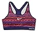 Nike Women's Dri-Fit Pro Classic Padded 8 Bit Training Bra-Light Crimson/Purple-XL