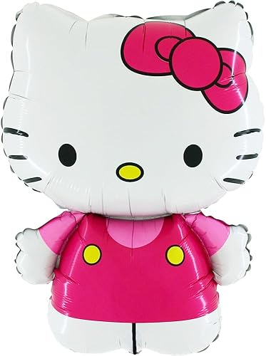 Toyland® Hello Kitty de 30 pulgadas vestido con globo de papel de aluminio rosa