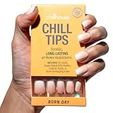 Chillhouse - Chill Tips, Press on Nails Kit - Born Day (Square) - 30 Nail Shapes & Sizes - Up to 3 Weeks of Wear - Customizable Fit - Reusable - Latina Founded & Women Owned - Beauty & Self Care