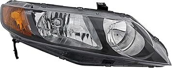 For Honda Civic Sedan Headlight Lamp 2006 2007 2008 | Halogen Passenger Right Side
