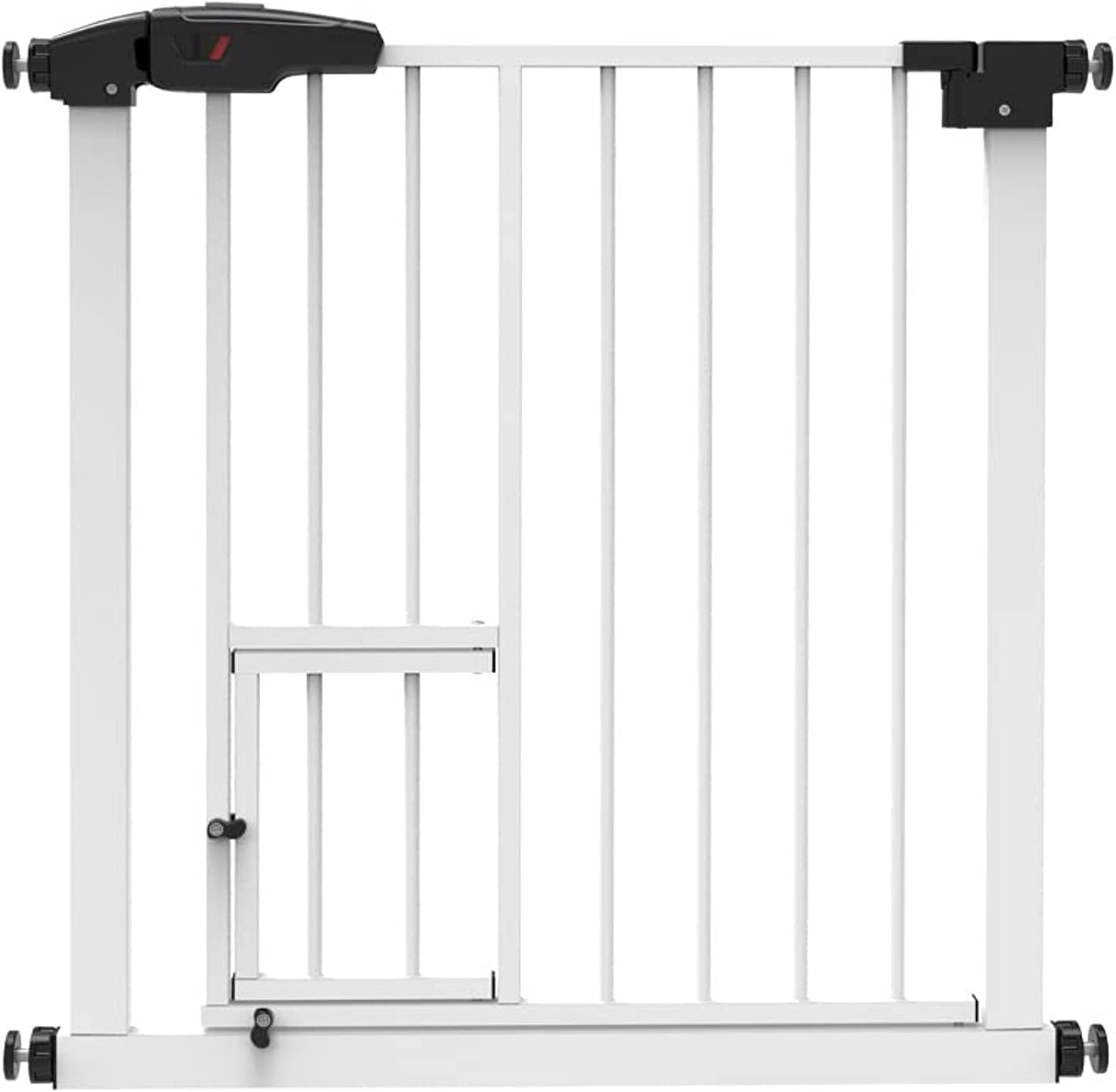 Baby gate Auto Close Safety Gate Dog Gates for Doorways Child Gate Dog Stair Gate Safety Baby Gate for Stairs pet gates with walk through door stair gates for kids or pets cat gate