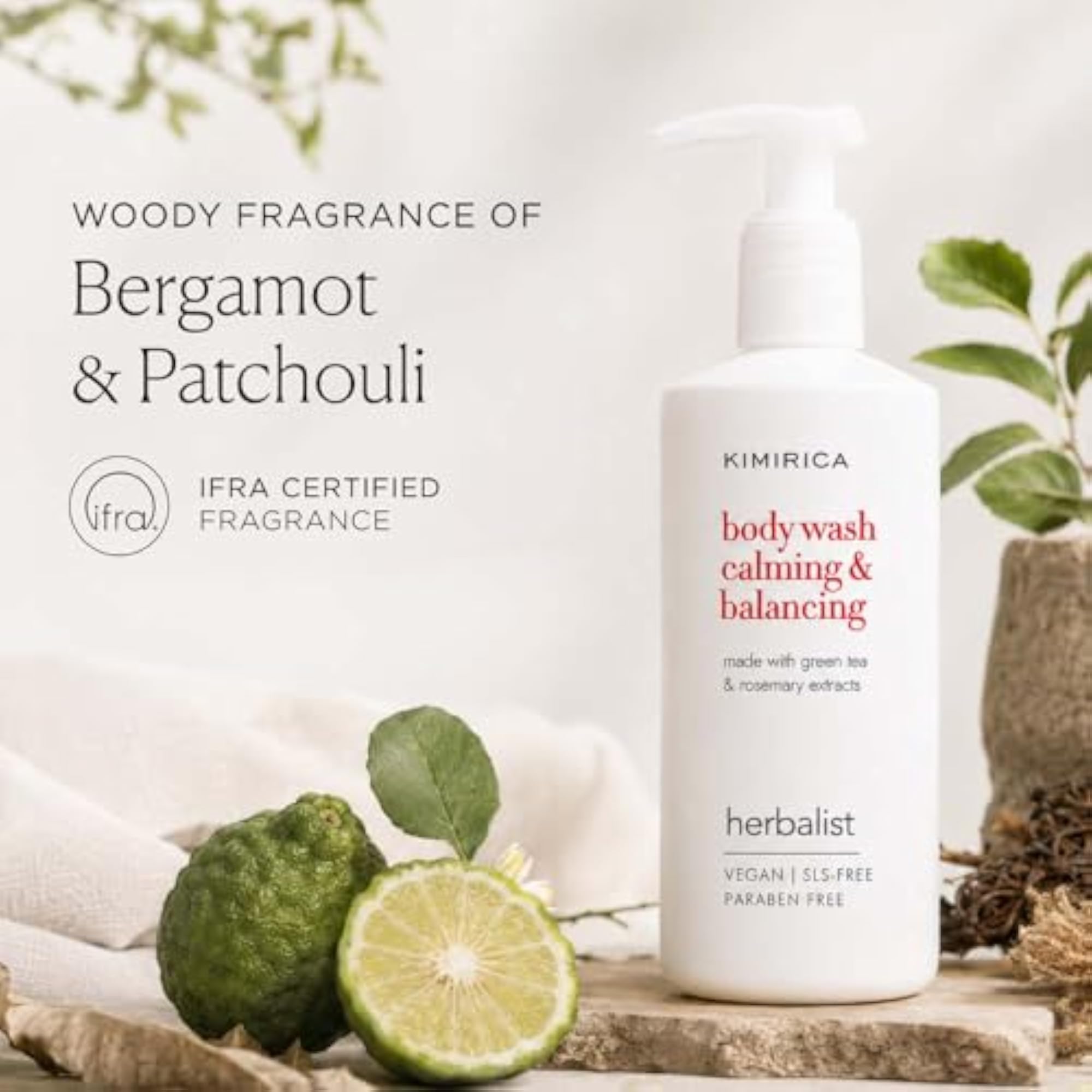 Herbalist Body Wash with Green Tea & Rosemary Extracts, 300ml